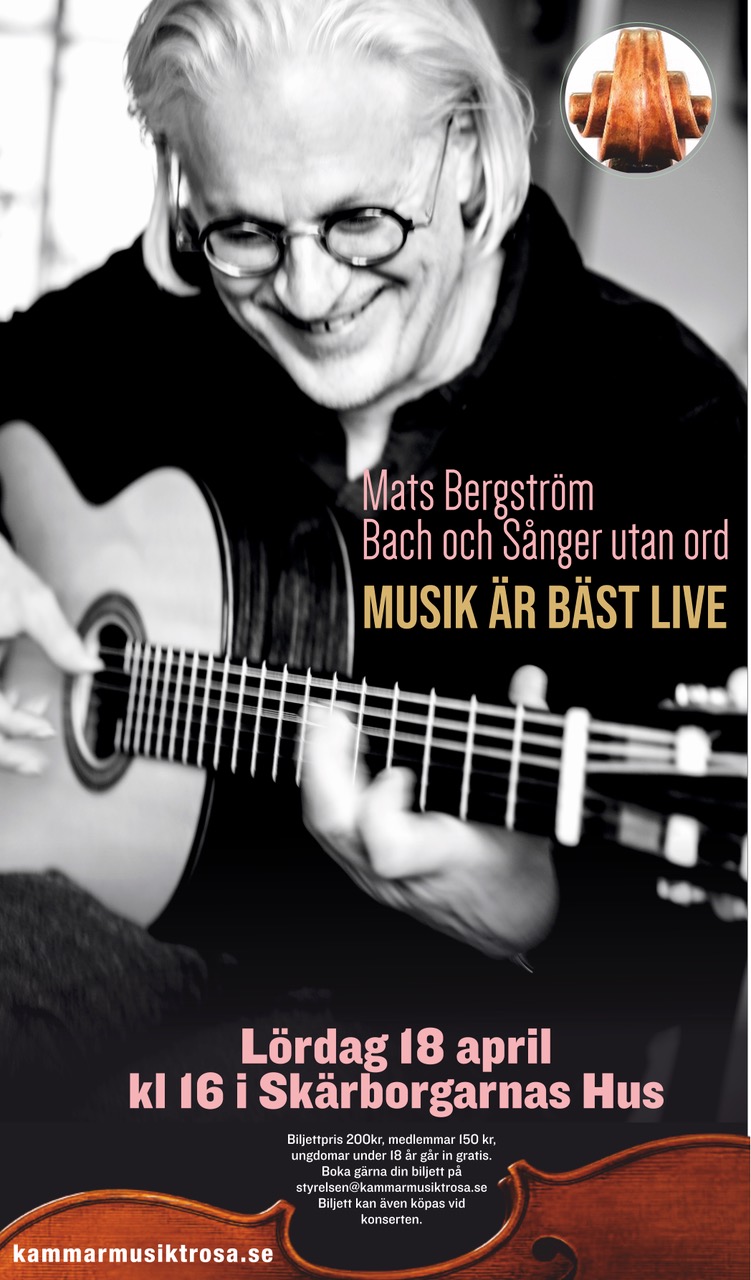 Man som spelar gitarr