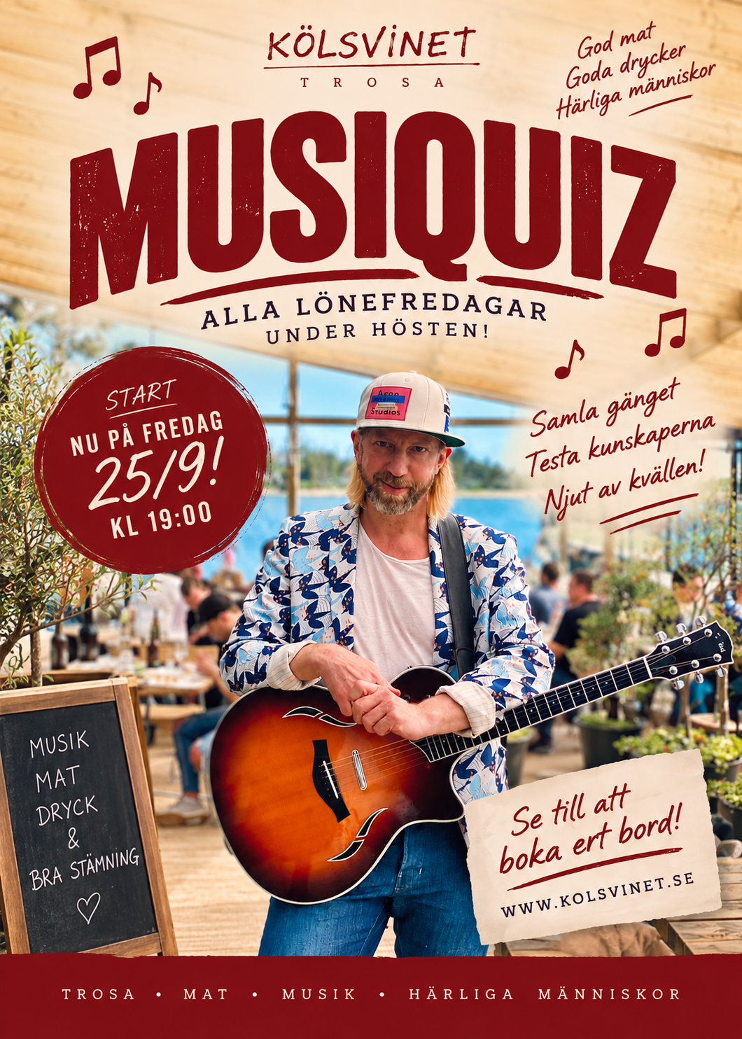 Man med gitarr